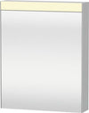 Light & Mirror Mirror Cabinet Single Door White 610 (W)X148X760 mm