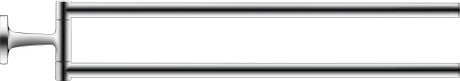 Starck T Towel RailChrome 50X465X80 mm