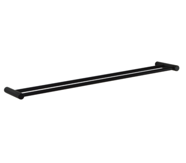 Accessories 88 Black Double Towel Rail 600