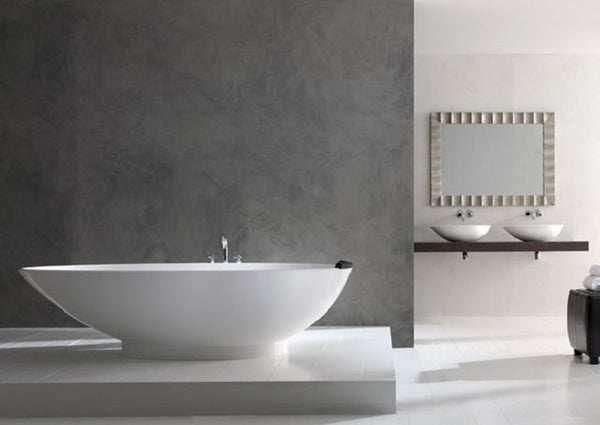 Napoli Freestanding Bath Polished White 1900X845X503mm