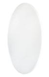 Phillipine Oval Aluminium Framed Mirror White 600x800mm