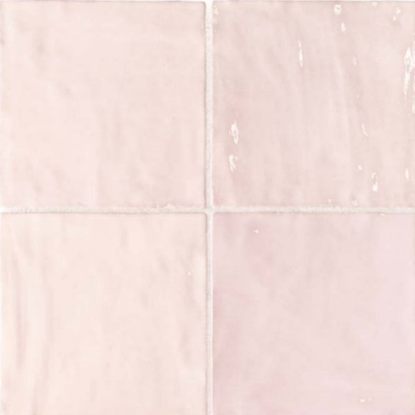 La Riviera Cuadrado Rose 132x132x9mm Ceramic Gloss Tiles (1.00sqm/box)