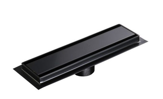 Shower Channel Solid 250mm Matt Black