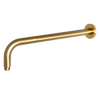 Shower Arm Round Brushed Brass 400mm