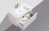 Milan 900 Single White Vanity Set