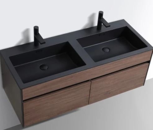 Simplicity 1200 & Charcoal Complete Vanity Set