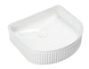 Lave Strasbourg Fluted Counter Top Basin 430x350x130mm