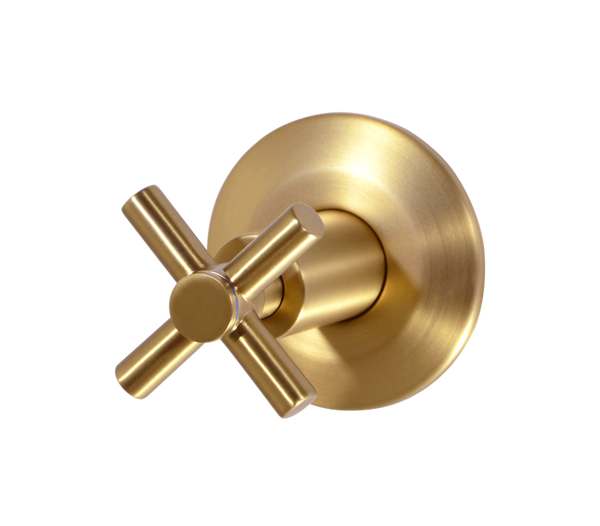 U/T Stop Tap CxC 15mm Neap Brushed Brass