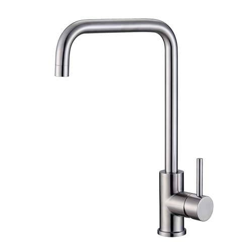 Saturn Cube Swivel Sink Mixer S/Steel