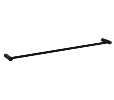 Accessories 88 Black Single Towel Rail 600