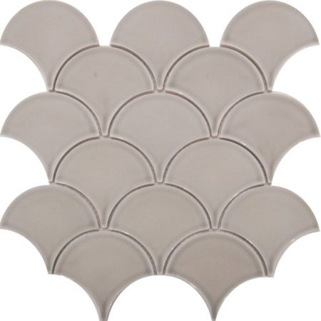 Fan Light Grey Gloss (90x85x6) 259x273 (16 Sheet / m²)