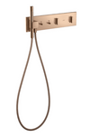 Thermostatic Module 470/110 for Concealed Installation for 2 Functions Polished Red Gold