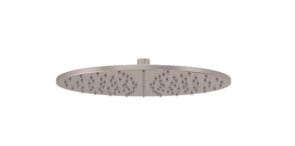 Meir Round Shower Rose 300mm - Champagne