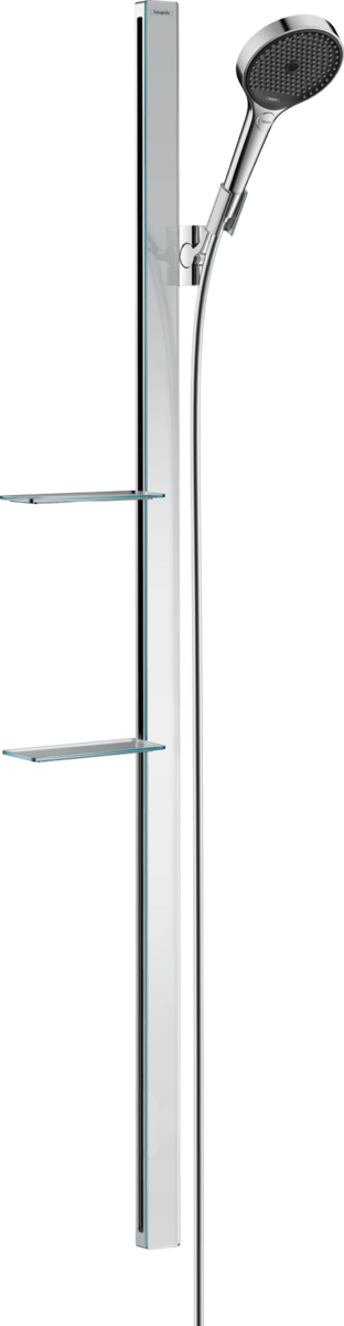 Hansgrohe Rainfinity Shower Set 130 3Jet Ecosmart With Shower Bar 150 Cm And Shelves Chrome