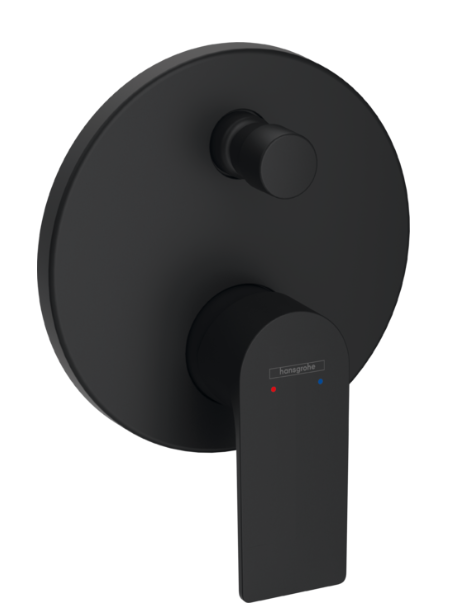 Hansgrohe Rebris E Single Lever Bath Mixer For Concealed Installation For Ibox Universal Matt Black