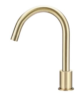 Round Deck Mounted Basin Spout Tiger Bronze