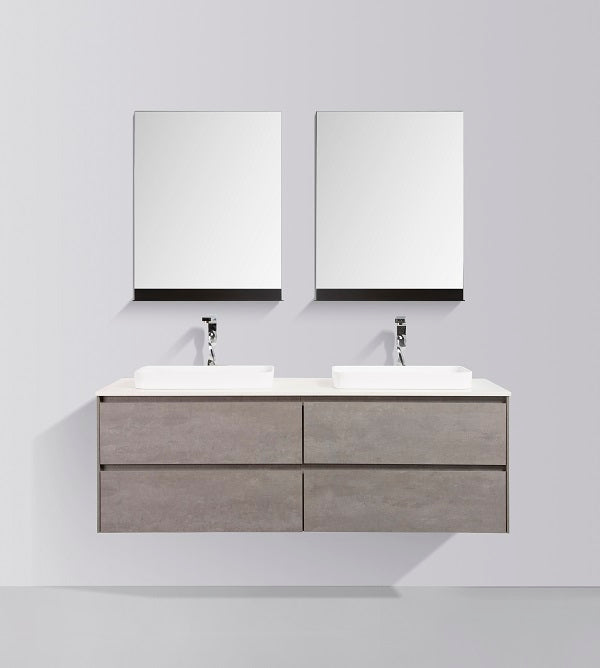 Madrid 1500 Concrete Four Drawer Vanity Set