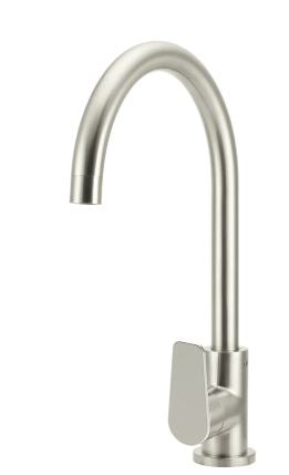 Round Paddle Kitchen Mixer Brushed Nickel