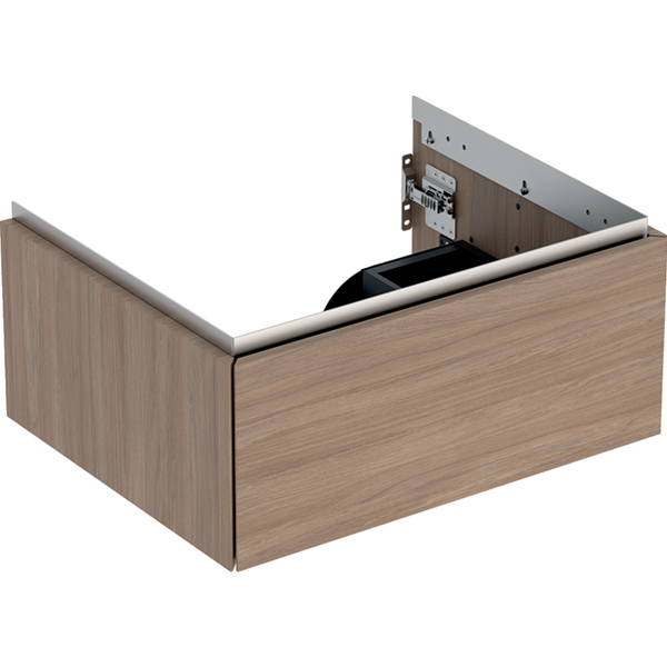 Geberit ONE Cabinet For Washbasin With One Drawer: Washbasin 60x26.6x47cm, Oak Woodtextured Melamine