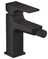 Hansgrohe Metropol Single Lever Bidet Mixer With Lever Handle And Push-Open Waste Set Matt Black