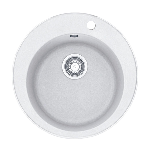Ronda ROG610-41 Polar White Prep Bowl With Tap Landing 510x195D