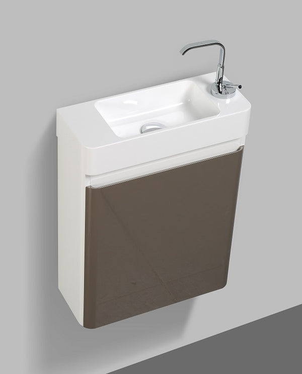 Milan 450 Gloss Grey Vanity Set