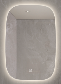 Led Brilliance Mirror 600-900-5mm Vertical Copper Free Ip44