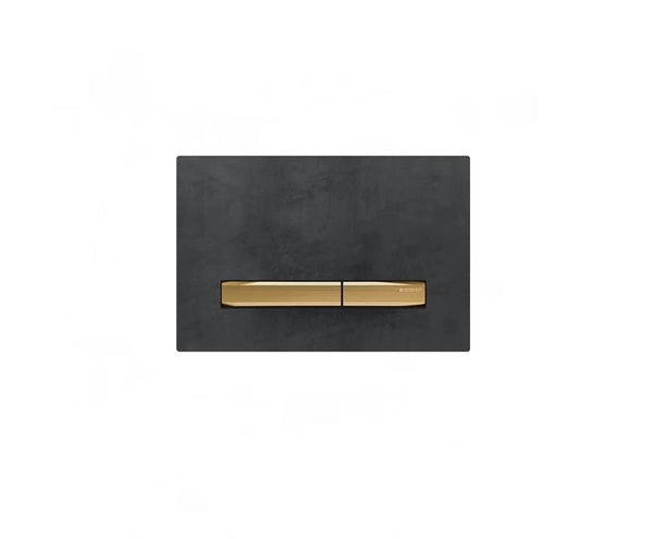 Sigma50 for dual flush, metal colour brass: brass, Mustang slate