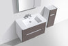 Venice 900 Gloss Grey Double Draw Vanity Set