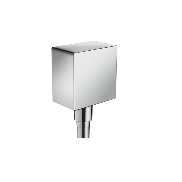 Hansgrohe Fixfit Wall Outlet Square With Non-Return Valve Chrome