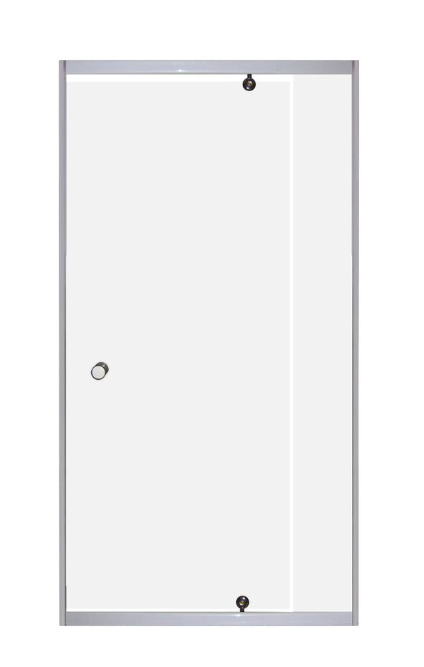 Shower Door Pivot 900 White/Clear (900-1100)x1850