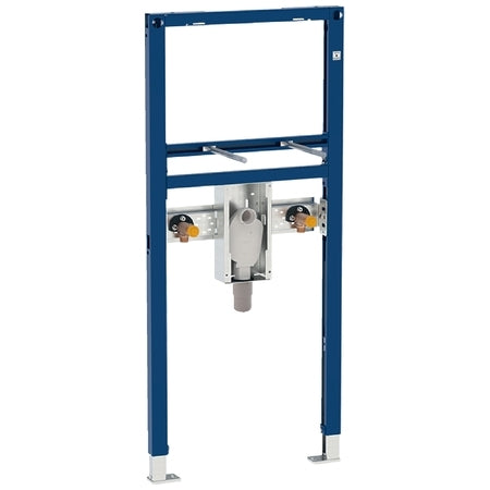 Duofix element for washbasin, 112 cm, deck-mounted tap, with concealed trap