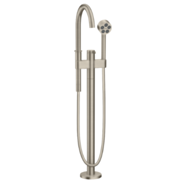 AXOR One Single lever bath mixer floor-standing - Brushed Nickel