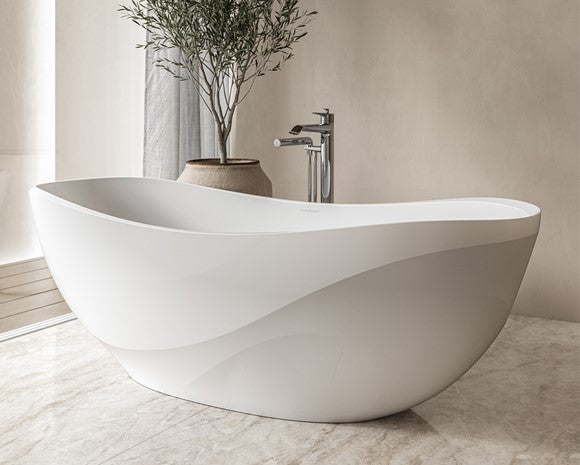 Victoria + Albert Fs Bath Seros 1647X763X599 Wave Rim No Overflow, Matt