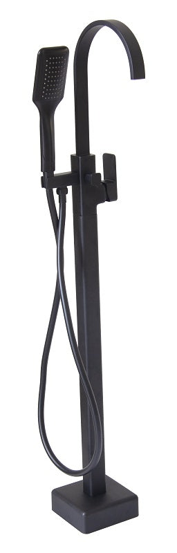 Shore Matt Black Square Freestanding