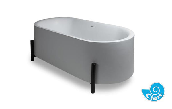 Ominx Freestanding Bath Euro Silk Matt Finish 1625x750x550mm