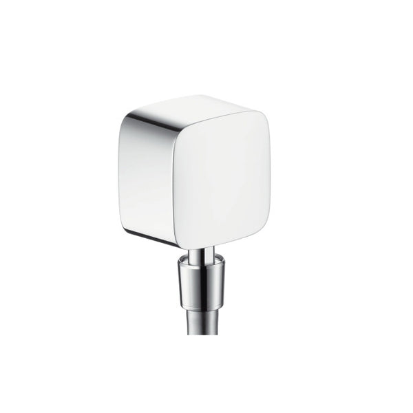 Hansgrohe Fixfit Wall Outlet With Non-Return Valve And Pivot Joint Chrome