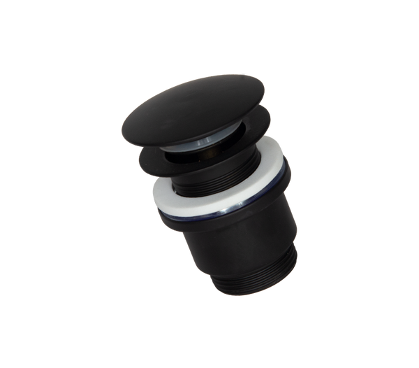 Basin Clicker Waste Slotted 32mm Black