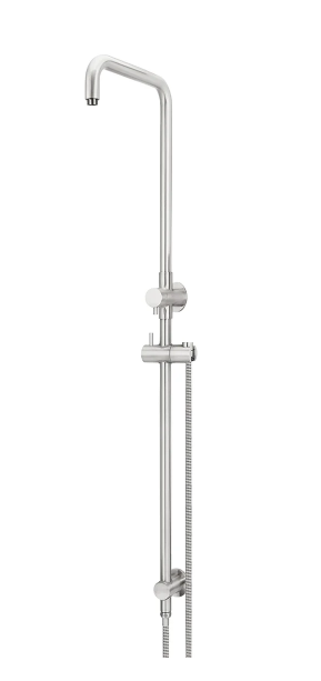 Meir Shower Column with Hose (excludes Rose and Handshower) - Brushed Nickel