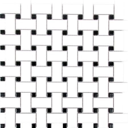 White with Black 300x300 (11 Sheet / m²)