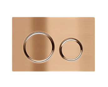 Meir Sigma 21 Dual Flush Plate - Lustre Bronze