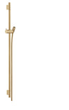 Hansgrohe Unica Shower Bar S Puro 90 Cm With Isiflex Shower Hose 160 Cm Brushed Bronze