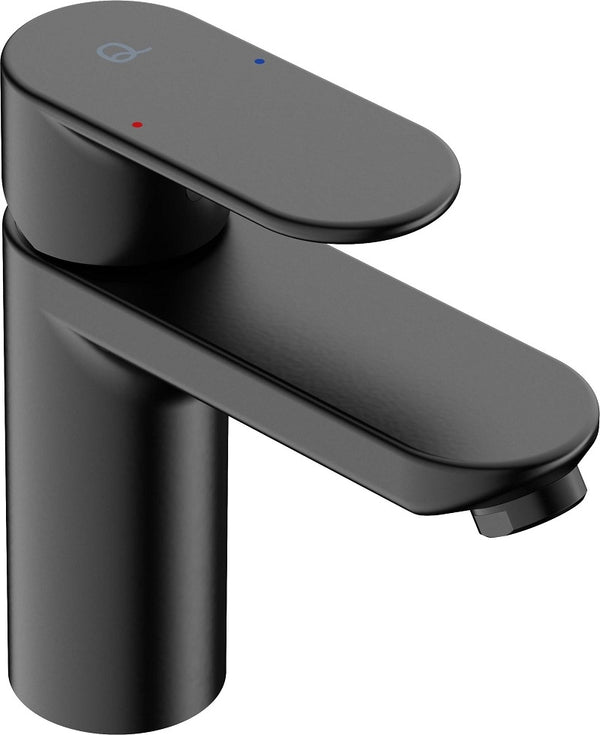 Solace Matt Black Short Basin Mixer