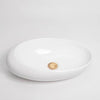 Small Pebble Countertop Basin White 490x310x135mm