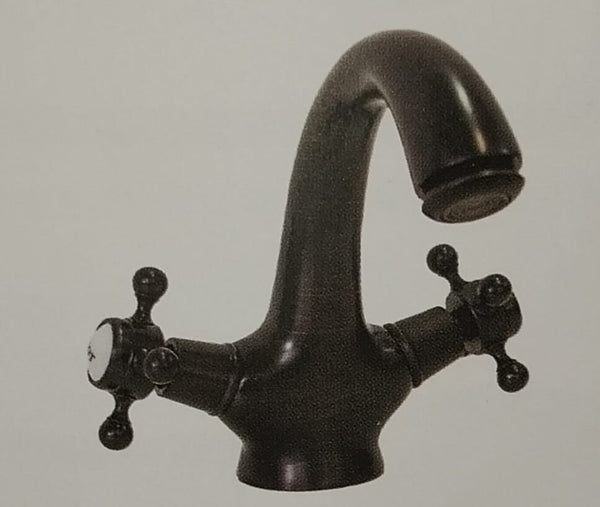 Short Basin Mixer Black 230mm Height