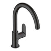 Hansgrohe Vernis Blend Single Lever Kitchen Mixer 210 With Swivel Spout Matt Black