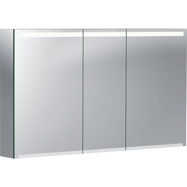 Option mirror cabinet with lighting and three doors