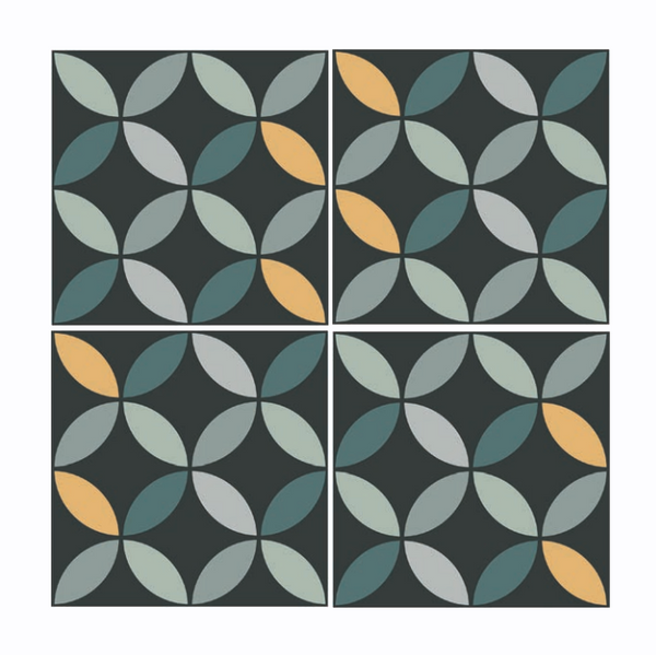 Pansy Night 150X150X8.7mm Matt Porcelain (0.495Sqm/Box)