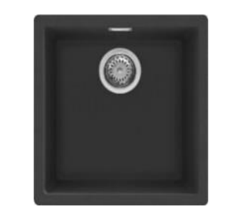 Kitchen Sink Standard, Undermount Built-in Black