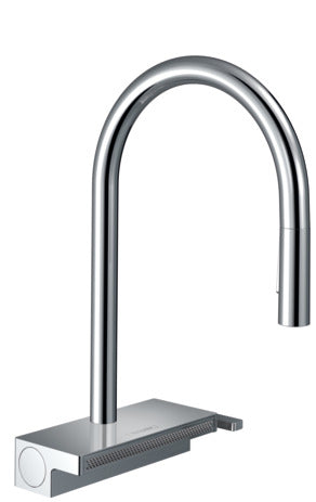 Hansgrohe Aquno Select M81 Single Lever Kitchen Mixer 170, Pull-Out Spout, 3 Jet, Sbox Chrome